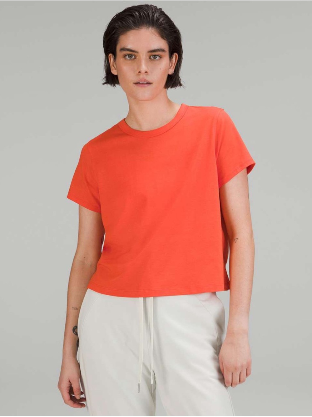LULULEMON CLASSIC FIT COTTON BLEND T SHIRT